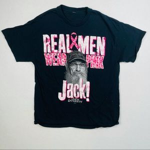 Duck dynasty Black Breast Cancer Tee